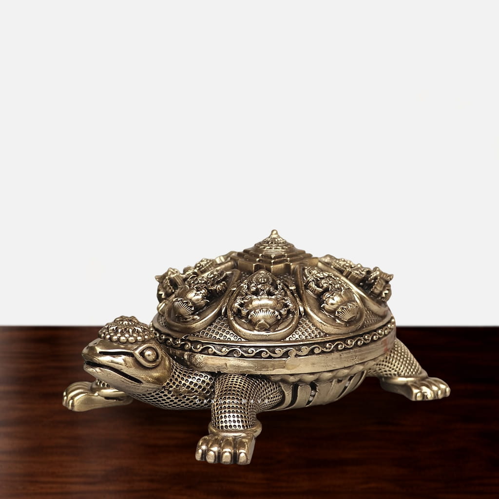 Vastu Brass Tortoise - 6 inches - Image 3