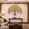 Brass KalpaVriksha (Tree of Life) with Birds Wall Decor - 36 inches