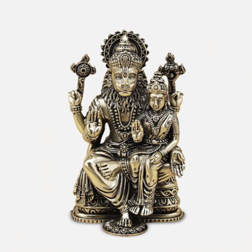 Superfine Brass Varaha Lakshmi Idol - 4 inches