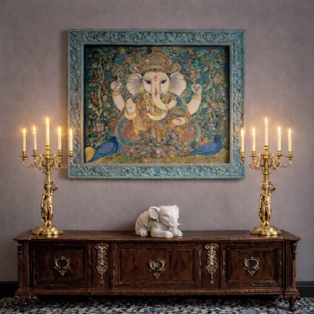 Luxury Victorian Brass Candelabra Pair – Vintage Candle Holder