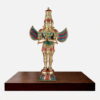 Garuda Brass Statue in Meenakari and Stone inlay work - 22 inches
