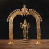 Large Brass Kirtimukha Prabhavali Arch - 23 inches