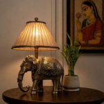 handcrafted-ornated-brass-elephant-decor-10-inches
