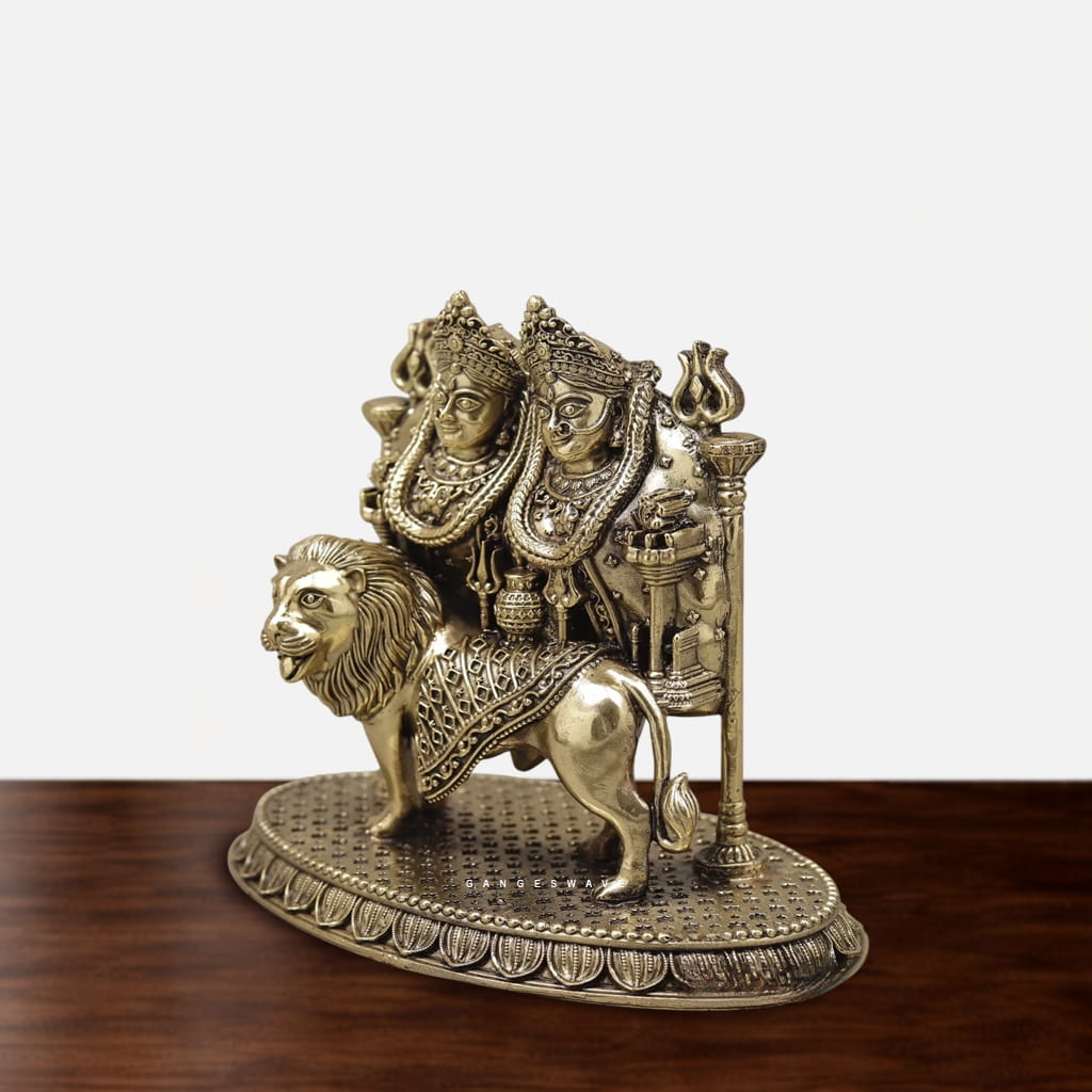 Brass Ma Chamunda - 6 inches - Image 4