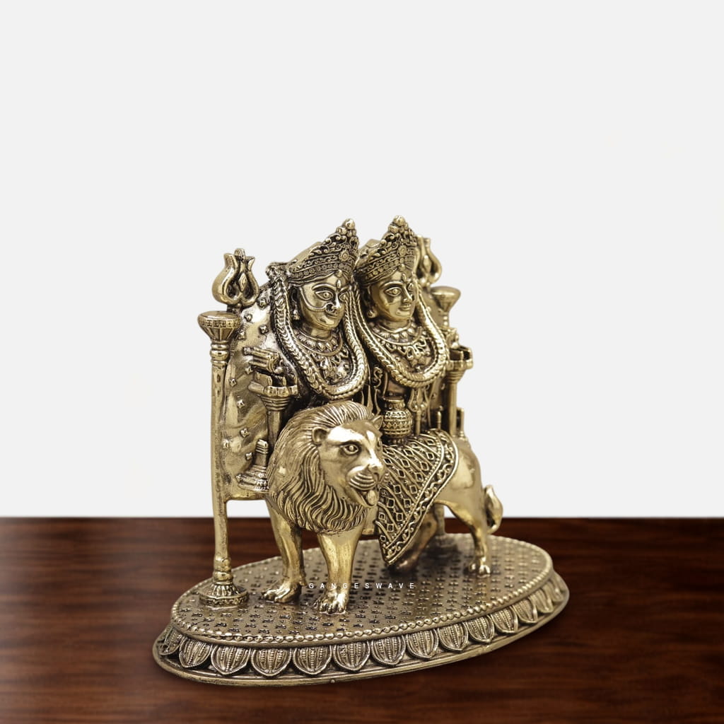 Brass Ma Chamunda - 6 inches - Image 2