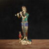 Murilidhara Meenakari Brass Statue - 29 inches