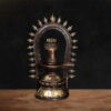 Brass Shivalingam with Prabhavali Frame - 14 inches