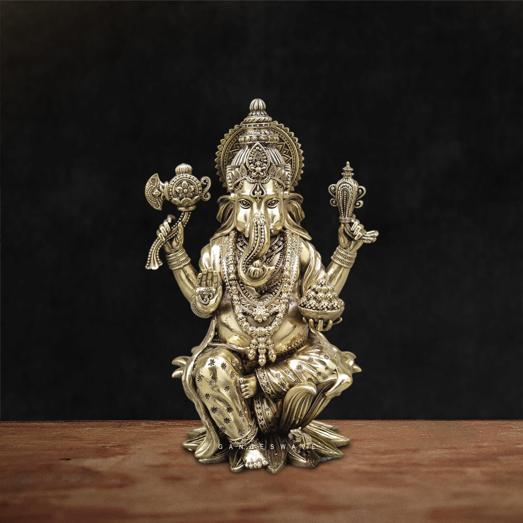 Superfine Brass MaLakshmi Idol - 10 inches