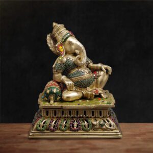 Colourful-Brass-Ganesh-Statue