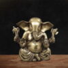 Appu Brass Ganesh Murti - 7 inches