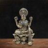 Superfine Brass Goddess Lakshmi Idol on Lotus Base - 5 inches