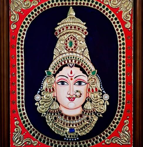 Sri Lakshmi Devi Tanjore Painting [ 16 x 18 inches ]