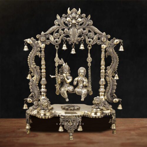 Brass Radha Krishna Jhula - 26 inches