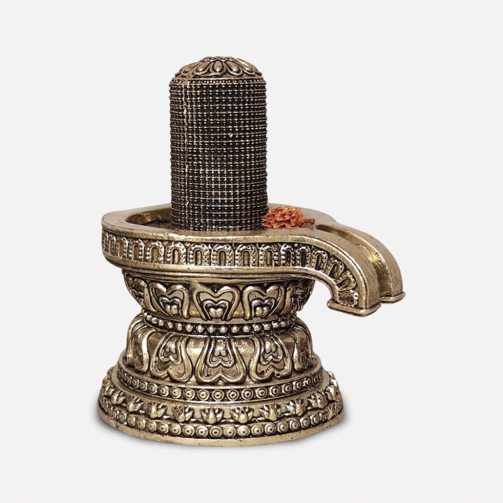 Brass Shivling for Home Puja - 5 inches