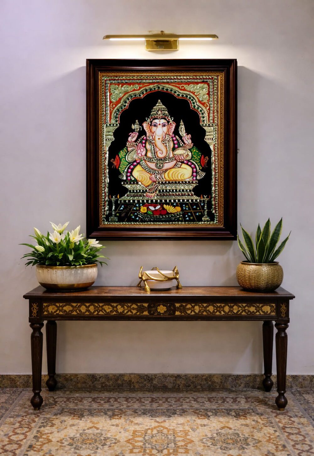 Lord Ganesha Tanjore Painting