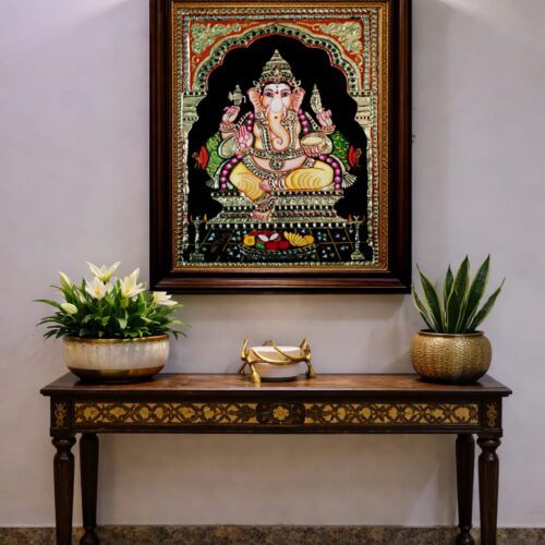 Lord Ganesha Tanjore Painting