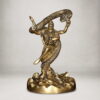Brass Shiva with Vasuki Snake Statue - 6 inches
