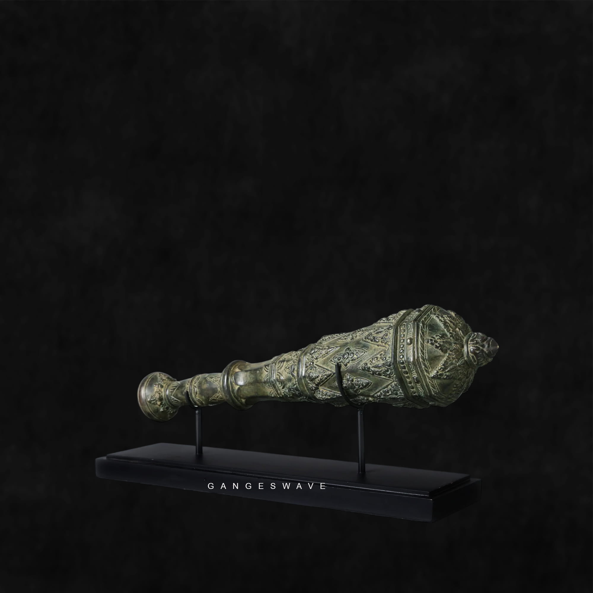 Lord Vishnu's Gada in Vintaga Patina - 24 inches - Image 4
