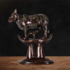 Handcrafted Brass Kamdhenu Cow with Calf Statue