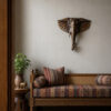 Handcrafted Brass Elephant Wall Hanging - 18 inches