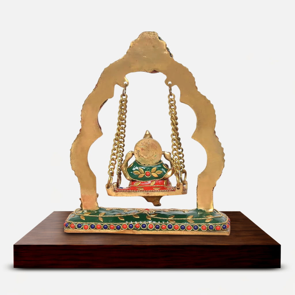 Meenakari Ganesha Jhula - 9 inches - Image 3