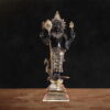 Murugaan Black and Gold Brass Kartikey Murti - 12 inches