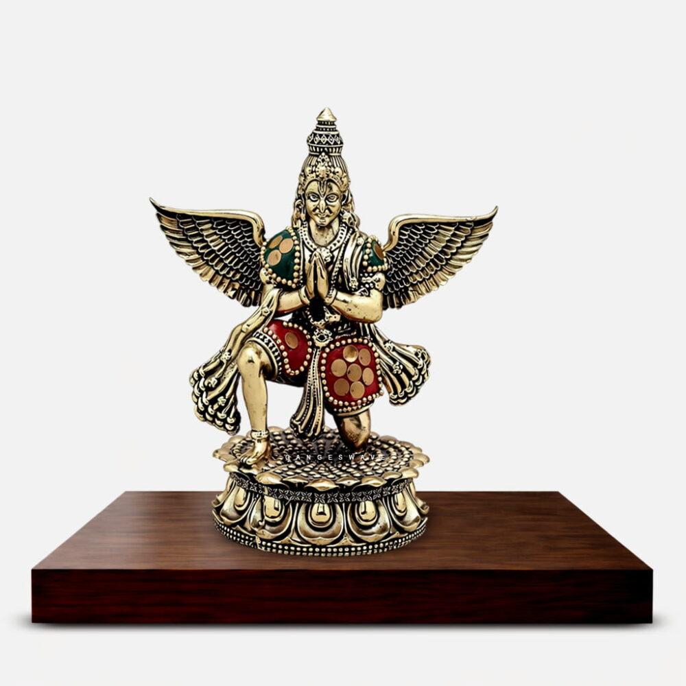 Brass Meenakari Garuda Statue - 5 Statue