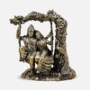Superfine Brass Radha Krishna Jhula Statue - 6 inches