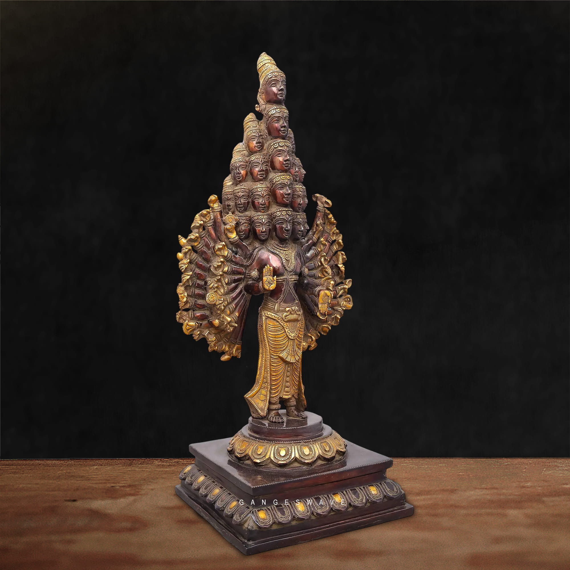 Maha Sadashiva Brass Masterpiece Statue - 23 inches - Image 3