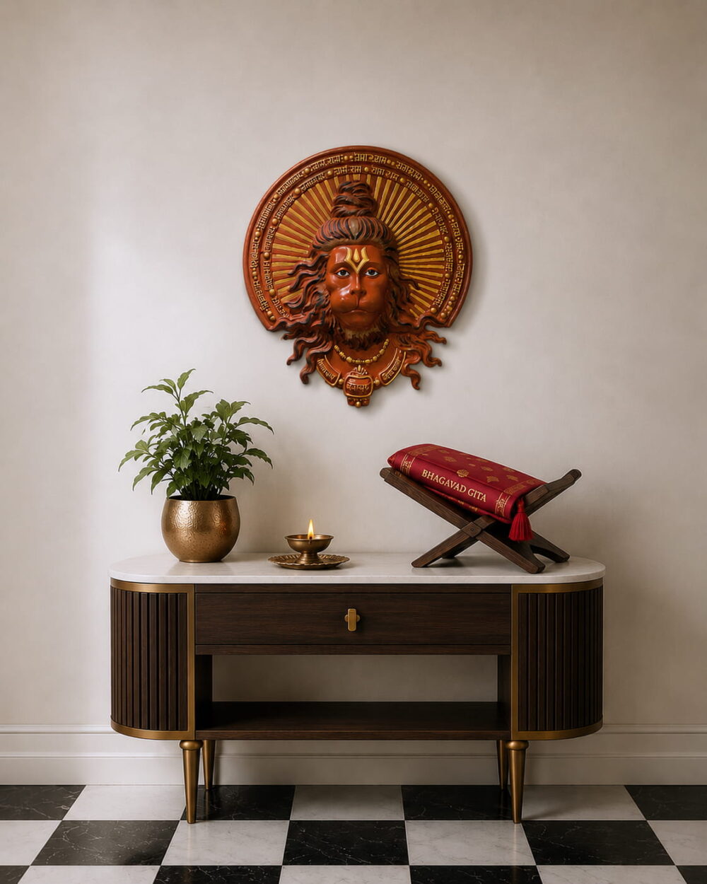 Handcrafted Hanuman Wall Hanging - 26 inches