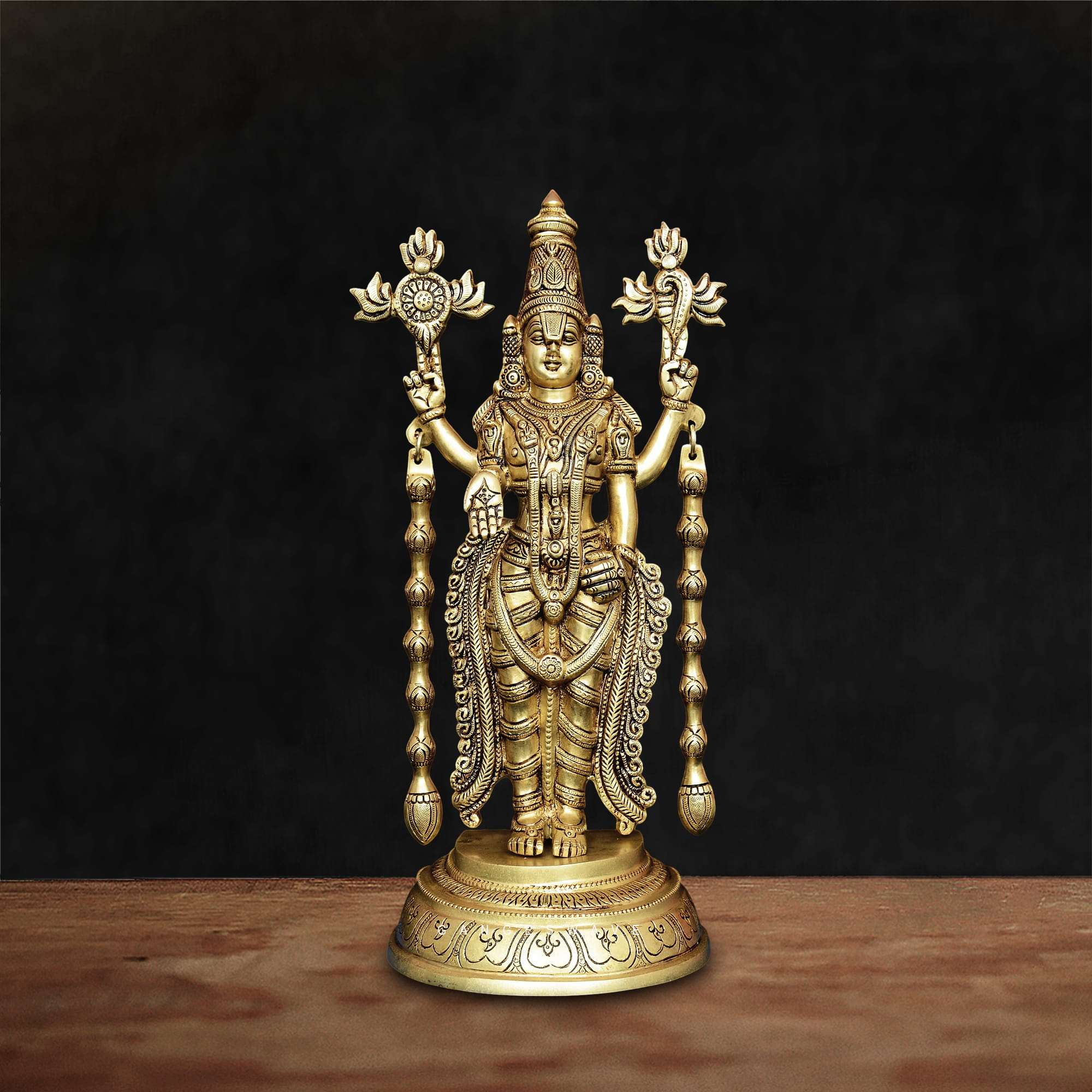 Tirupati Balaji Brass Statue - 16 inches