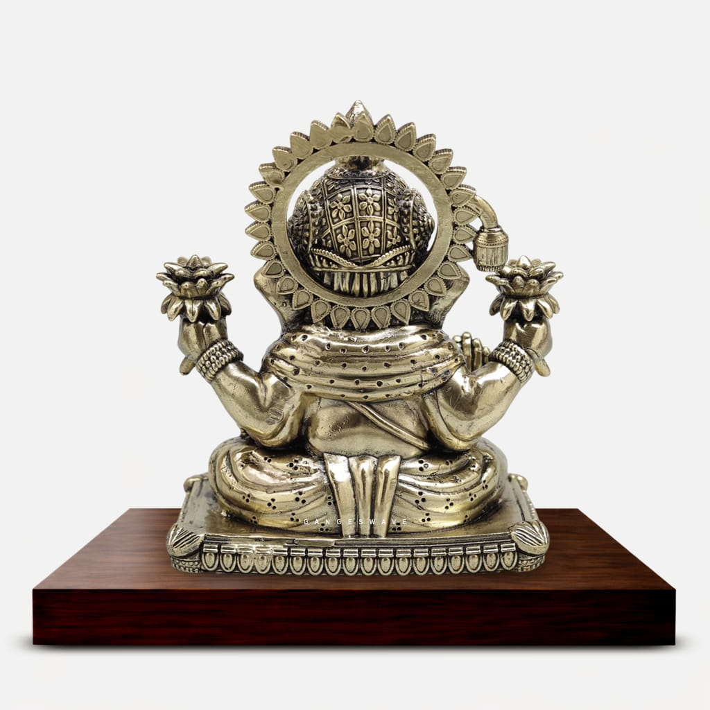 Superfine Brass Lord Ganesha Statue - 6 inches - Image 4