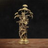 Superfine Brass Krishna Under Kadamba Tree Statue - 34 inches