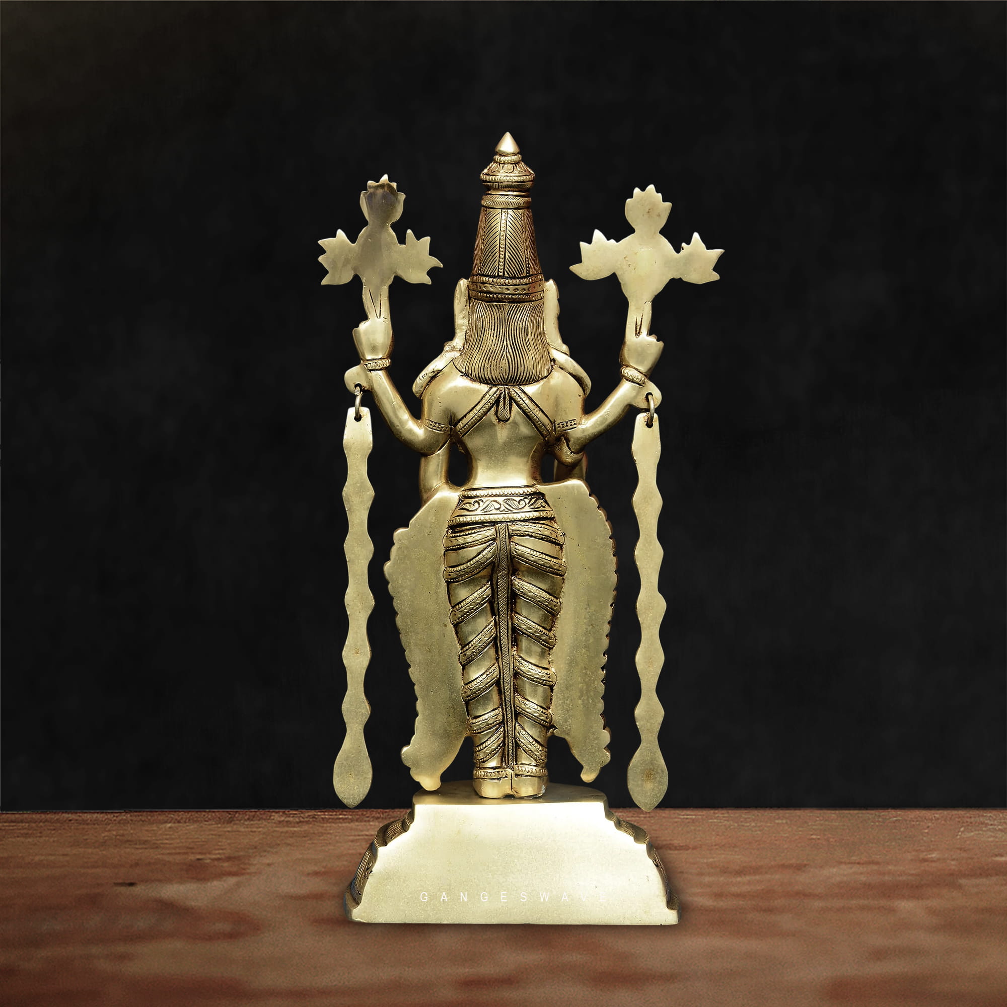 Tirupati Balaji Brass Statue - 16 inches - Image 2