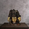 Brass Trimukha Shiva Bust with Parvati - 11 inches