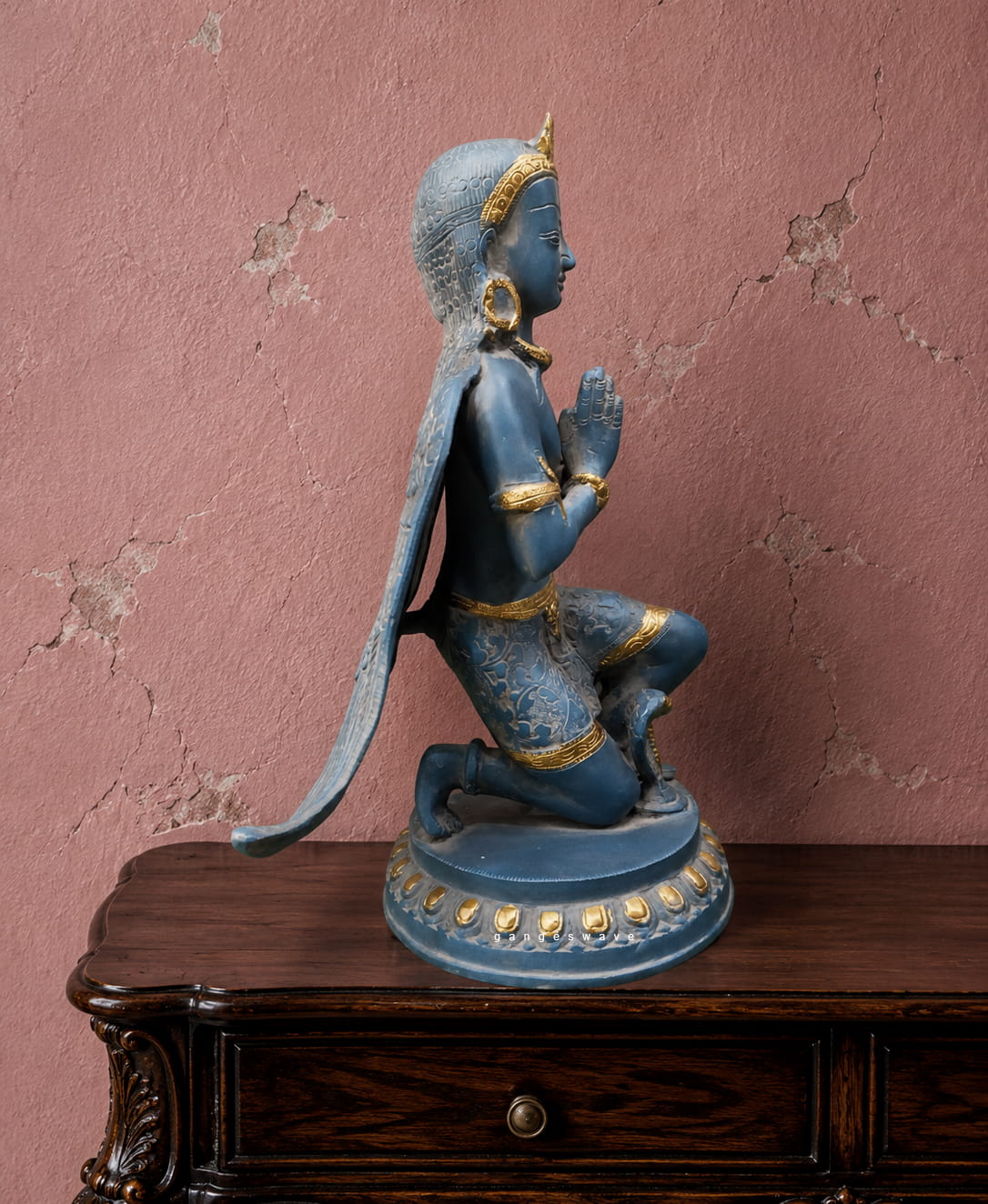 Vintage Patina Garuda Brass Decor -12 inches - Image 4