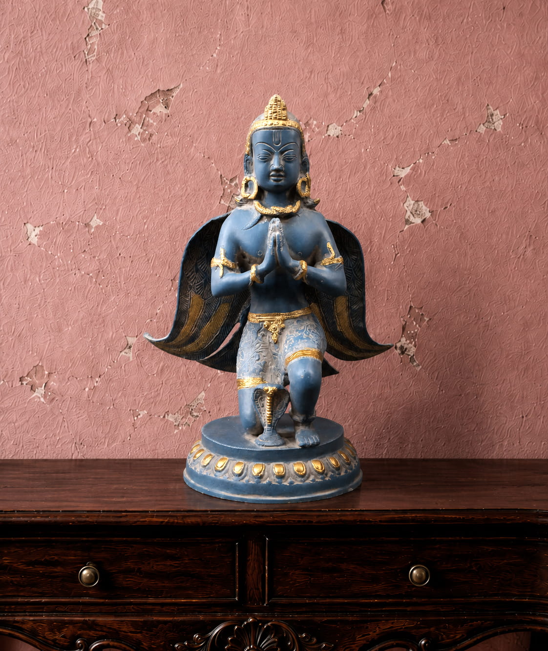 Vintage Patina Garuda Brass Decor -12 inches