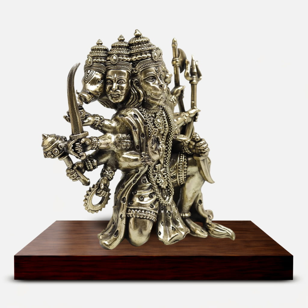 Panchmukhi_Hanuman_Small_Brass_Murti