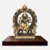 Handcrafted Brass Durga Idol Sitting on Lion - 14 inches