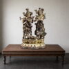 Superfine Brass Radha Krishna Idol - 8 inches