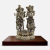 9.5 inches superfine brass Radha Krishna Idol