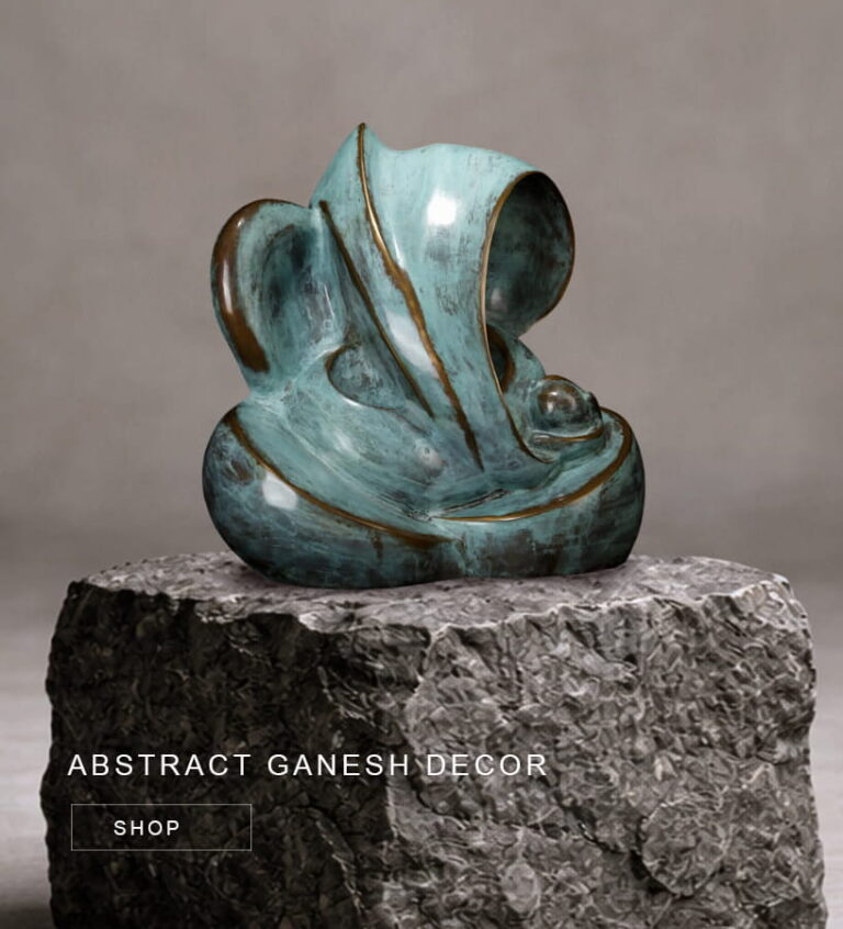 Abstract_Brass_Ganesh-Decor