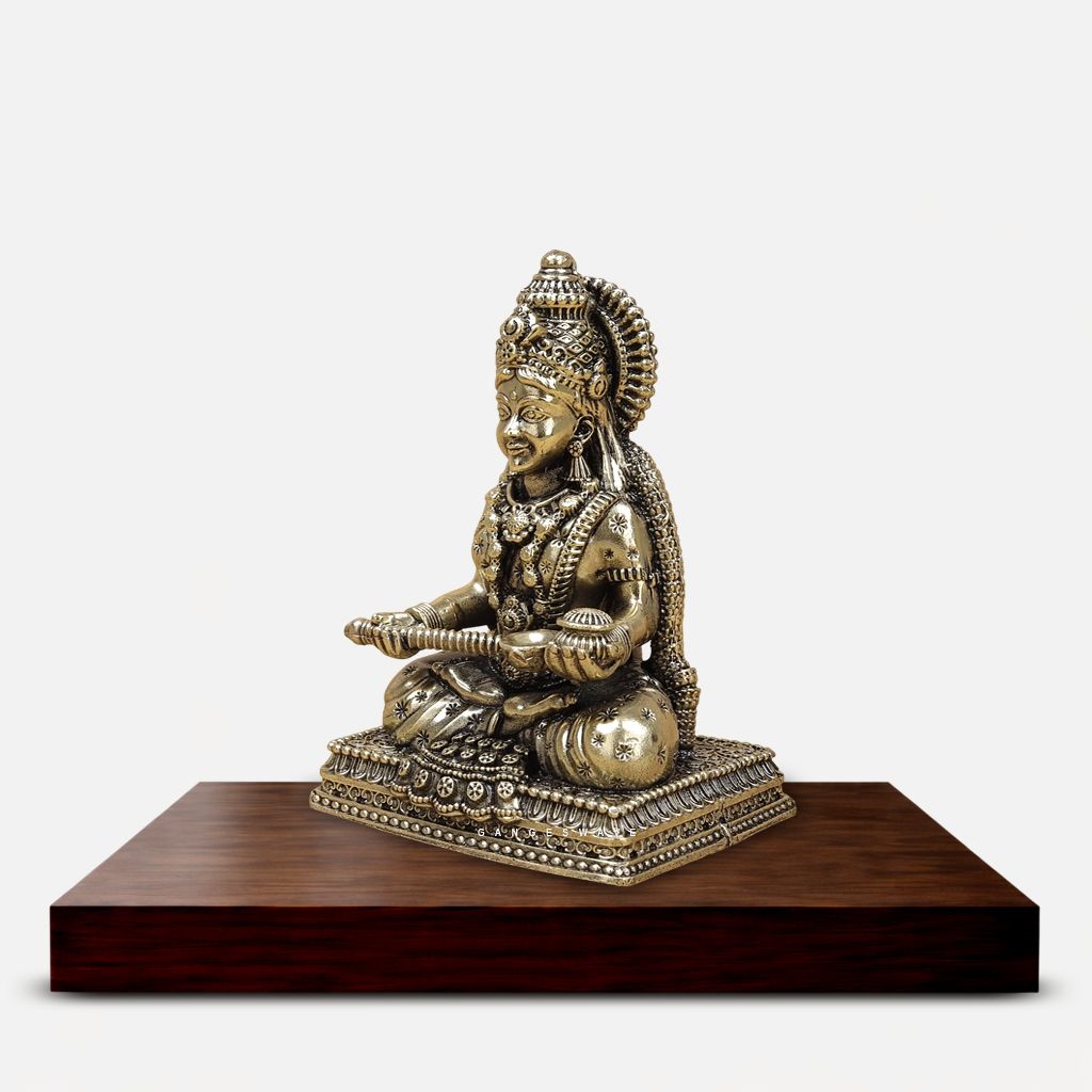Brass Maa Annapurna Idol - 4 inch - Image 4