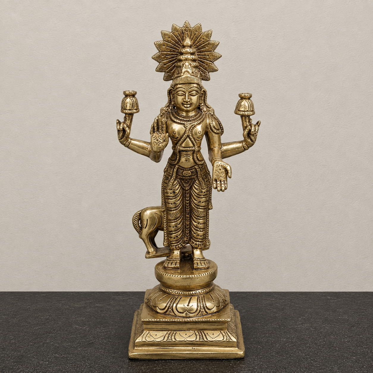 Premium Brass Navagraha Idol Set - 12 inches - Image 7