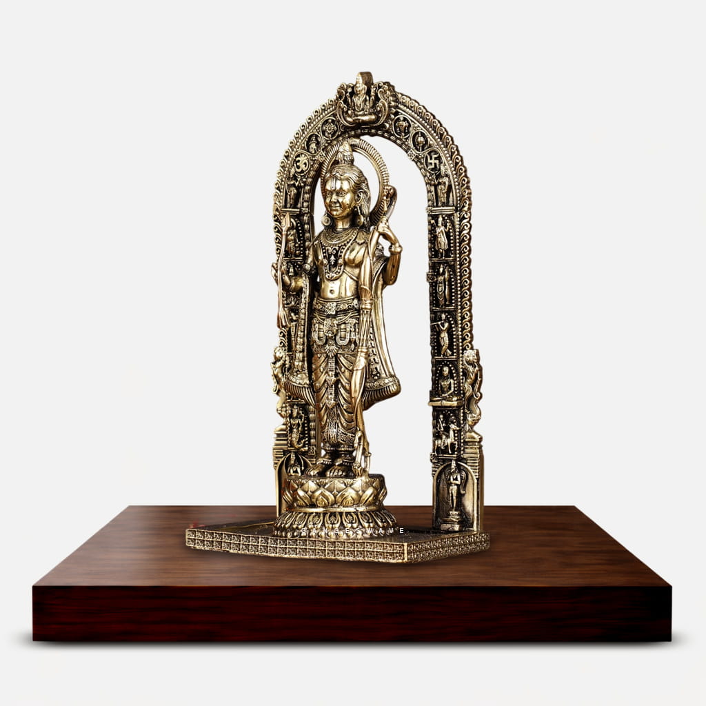 Ram Lala Ayodha Temple Brass Idol - 8 inches - Image 3