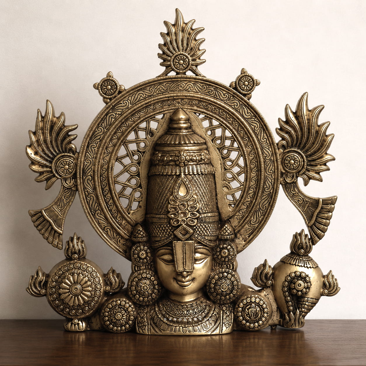 Premium Superfine Brass Tirupati Balaji Bust - 22 inches - Image 2