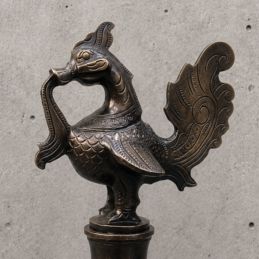 61 inches Bronze Traditional Oil Diya - Image 6