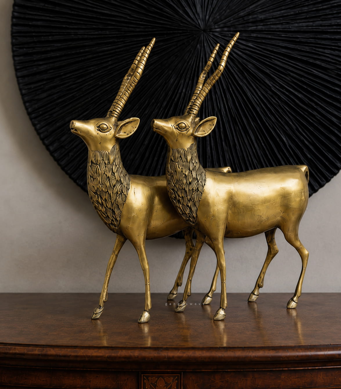 Elegant Feng Shui Deer Sculpture for Home Décor- 12 inch - Image 2