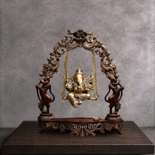 Brass Ganesha Jhula – 18 inches