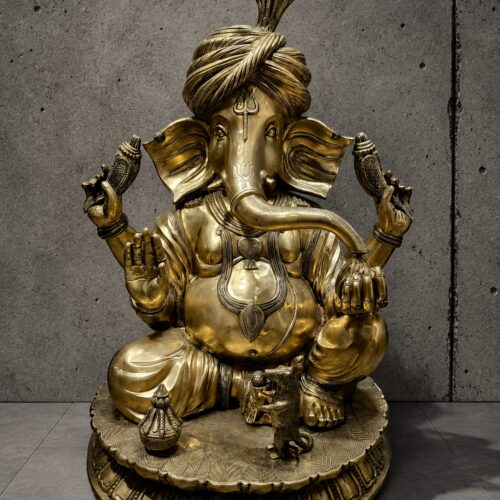 Superfine Large Pagdi Ganesh Murti - 46 inches